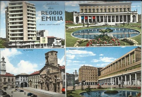 Vecchia cartolina reggio - cartolina,