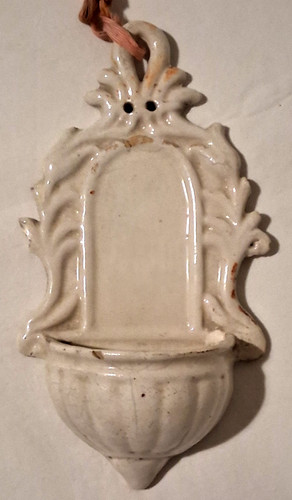Acquasantiera ceramica - acquasantiera, in