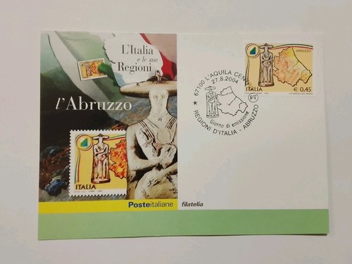 Cartolina regioni italia - regioni, d'italia