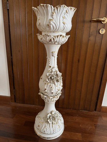 Colonna portavaso ceramica - portavaso,