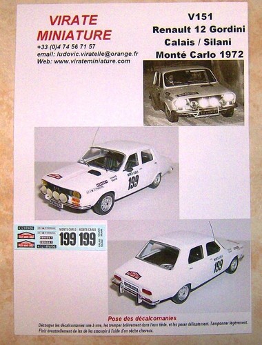 V151 renault gordini rallye - 12,