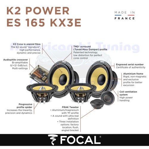 Focal power 165 kx3 - k2,