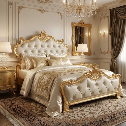 Letto matrimoniale barocco - letto,