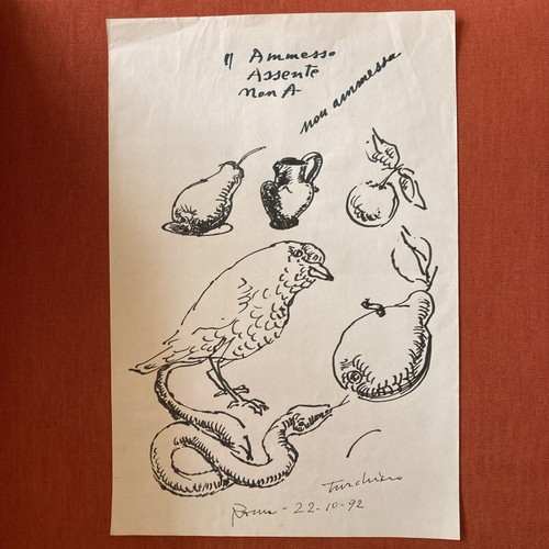 Disegno originale china aldo - disegno, a