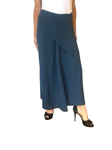 Gonna zara verde blu fluid - blu,