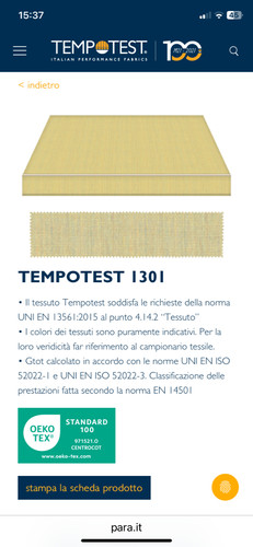 Telo ricambio tenda sole - tenda, da