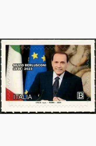 Francobollo silvio berlusconi - francobollo,