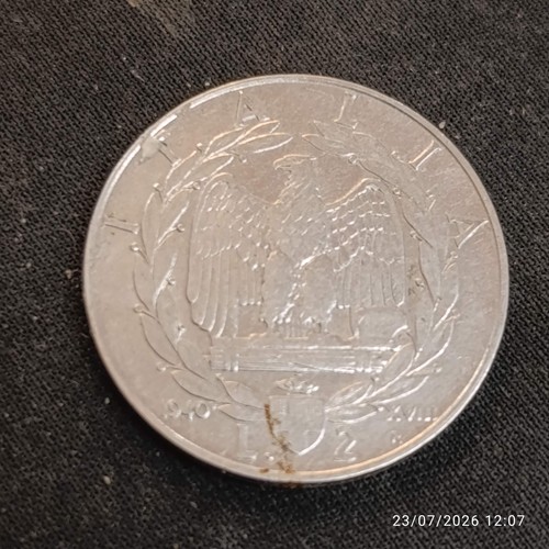 Moneta italiana lire 1940 - moneta,
