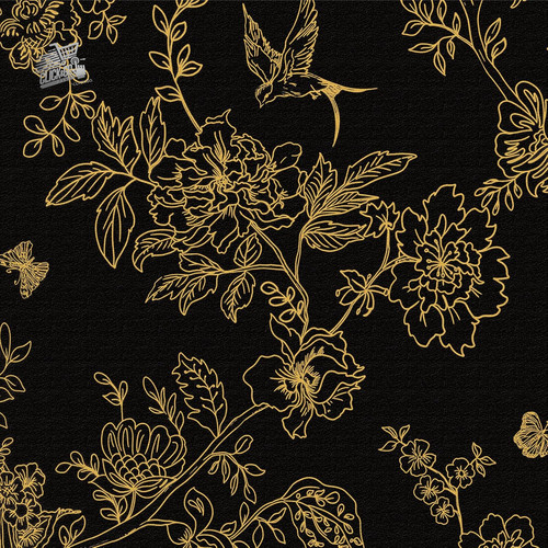 Carta parati con fiori e - con,
