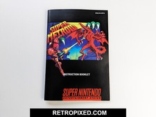 Super Metroid - SNES Manual - English - NEW Replacement