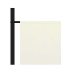 Paravento a 1 Pannello Bianco Crema 175x180 cm
