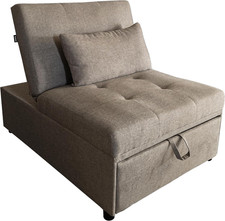 MAKA Poltrona Letto Singolo Con Materasso, Divano Pouff Letto Singolo Reclinabil