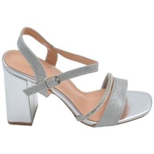 Scarpe sandalo donna argento