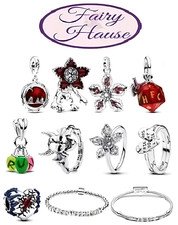 Stranger Things Charm Vecna undici max dustin copie fedeli Perline in argento