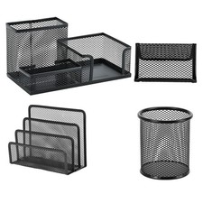  1 set di lettere di ferro Scaffale ufficio biglietti da visita stand Desktop