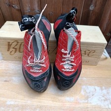 Scarpa Instinct Pizzo bambino donna. impugnatura vibram xs 2.  EU 36.5 UK 3 2/3 rosso nero