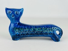 Bitossi Statua Gatto Blu Rimini Ceramica Design Aldo Londi Modernariato 1970