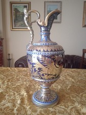 Anfora in maiolica con manico