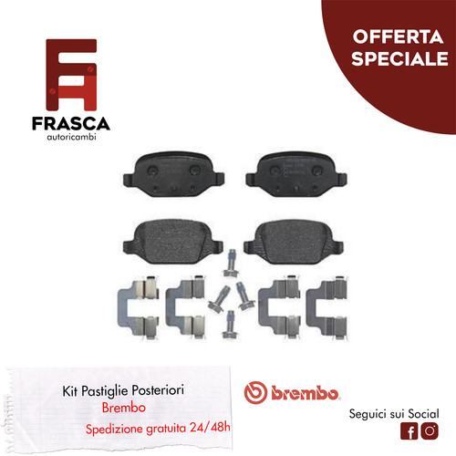 Pastiglie freno posteriori - pastiglie,