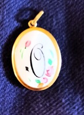 Ciondolo ceramica dipinto a