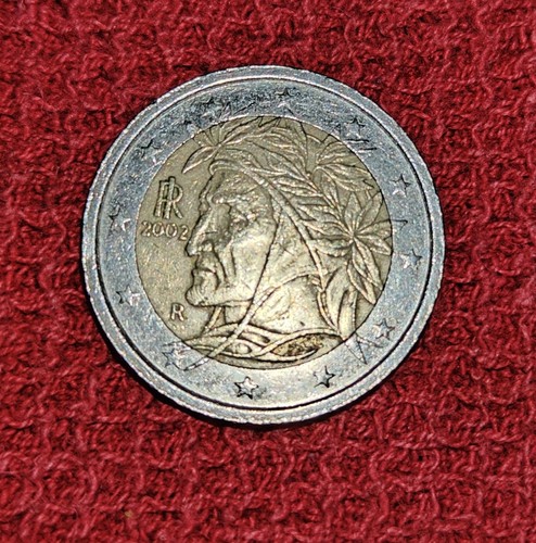 Moneta due euro rara da - due,