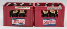2x Calamite Frigorifero Pepsi Cola Singole Bottiglie 2" In Casse Da Collezione