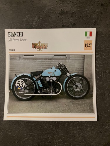 Carte fiche moto - carte, collection
