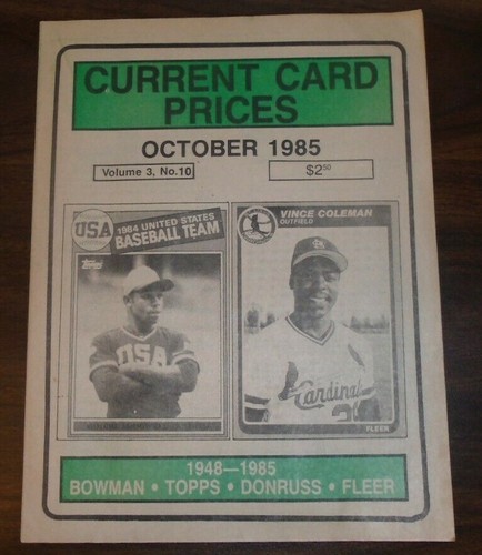 Current card prices october - current,