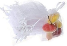 50 SACCHETTI ORGANZA BIANCHI