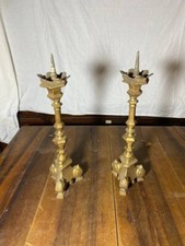 1900 Brass Candlesticks