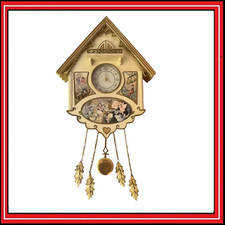 Orologio da Parete Cucù Flower Fairies Songbird Originale Vintage Legno Cucu