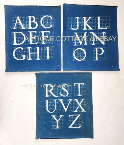 Antico alfabeto lettering 1880 - antico,