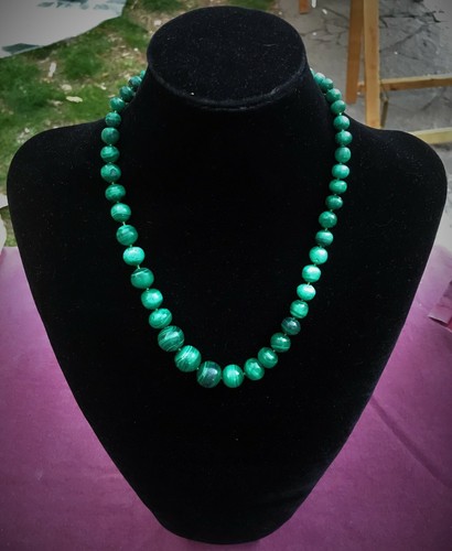 Collana malachite verde - in,