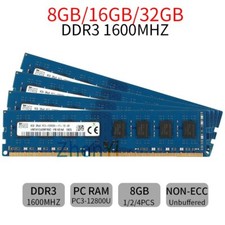 32GB 16GB 8GB DDR3 PC3-12800U