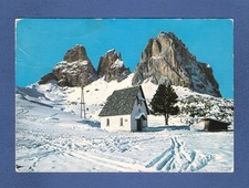 Dolomiti il Sassolungo da Passo Sella viaggiata  1984