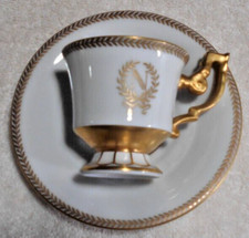 Tazza e piattino Finze, Oro