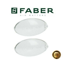 FABER PLAFONIERA OVALE CAPPA DIFFUSORE LUCE 100X55 KIT 2 PEZZI COD. 058249  