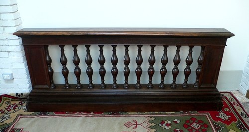 Balaustra legno noce del - balaustra,