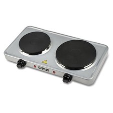 G3 Ferrari Fornello elettrico 2 zone (D18,5;15,5cm) Caldos Silver G10122