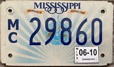 TARGA USA moto MISSISSIPPI "Chitarra" americana ORIGINALE chopper raduno harley