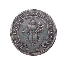 *HH* Moneta Medaglia Genova Dogi Biennali Scudo 1668 Argento Madonna Religiosa 