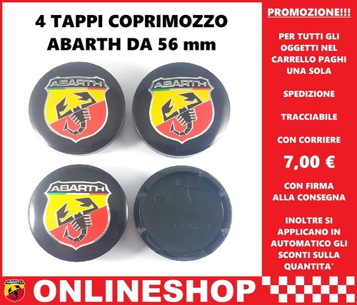 Tappi coprimozzo abarth - tappi,