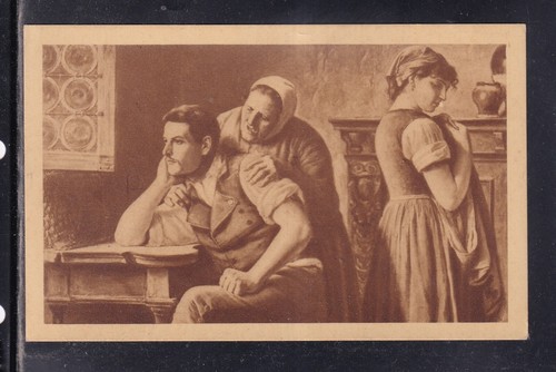 Cartolina pittore glisenti - cartolina,