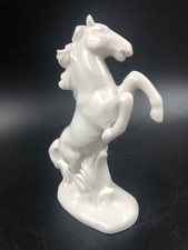 STATUETTA STATUA FIGURA SOPRAMMOBILE CAVALLINO BIANCO STILE LLADRO PORCELLANA