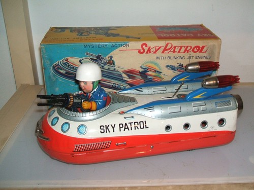 Tin toy sky patrol - toy, japan