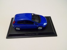 MODELLINO FIAT GRANE PUNTO NOREV SCALA 1:43 COLORE BLU METALLIZZATO CON BASETTA