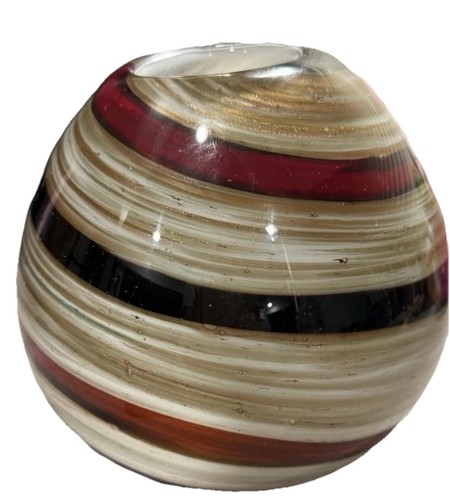 Vaso murano via - vaso, lattea"