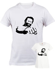 Tshirt BUD stampa pugno bianca