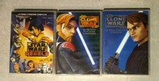 Lotto DVD Star Wars The Clone Wars Stagioni 3° e  5° + Rebels 1° Stagione Ita