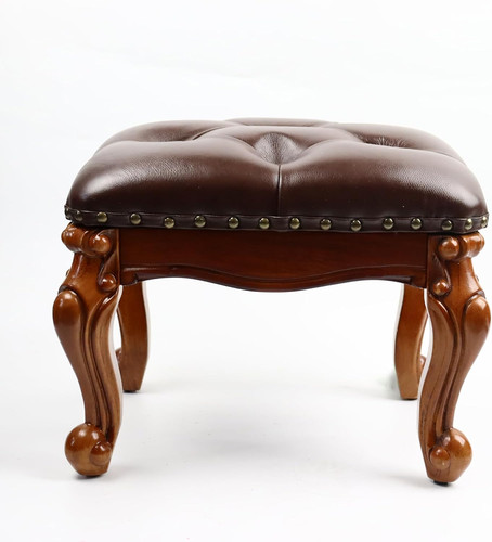 Poggiapiedi vintage pelle - vintage,